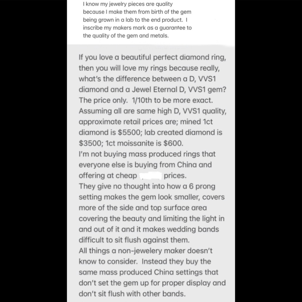 D vs DEF Moissanite - Picture 11 of 12